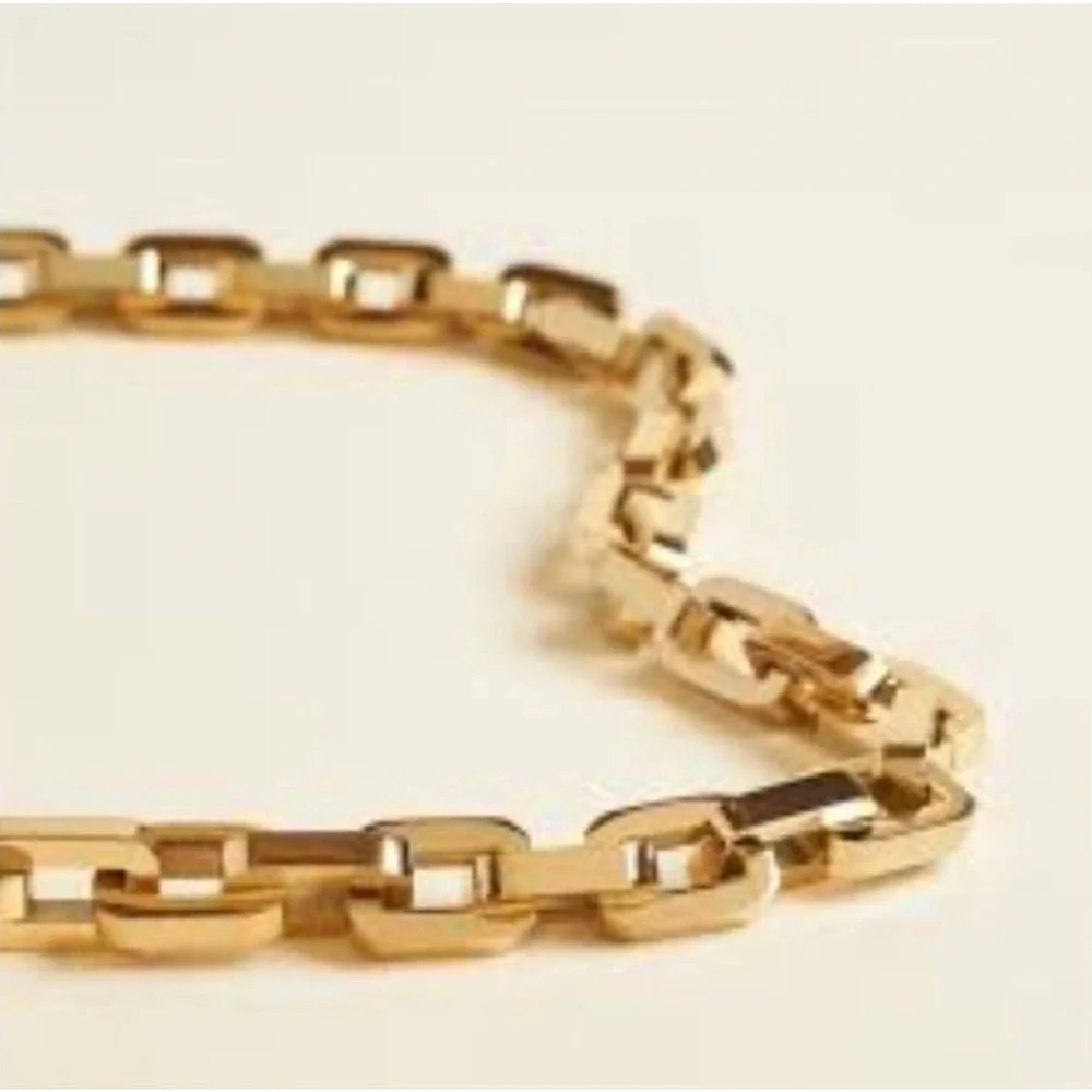 Eddie Borgo Supra Link Chain Gold Statement Necklace 17